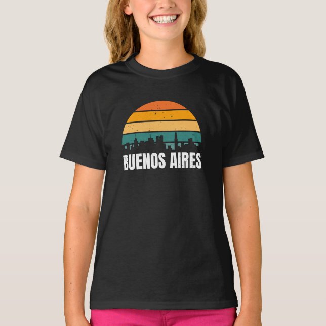 Buenos Aires Retro  T-Shirt (Front)