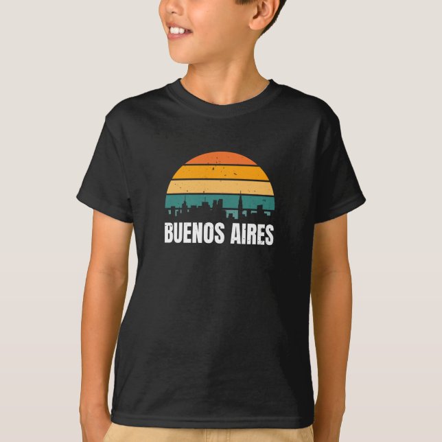 Buenos Aires Retro  T-Shirt (Front)