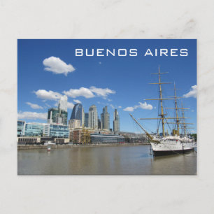 buenos aires river postcard