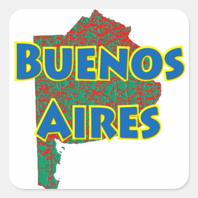 Buenos Aires Square Sticker (Front)