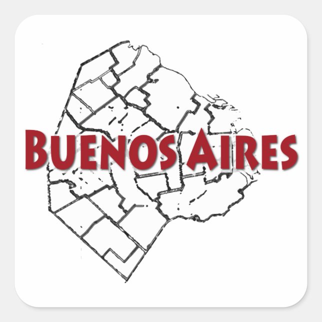 Buenos Aires Square Sticker (Front)