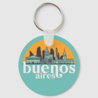 Buenos Aires Vintage City Skyline Cityscape Art