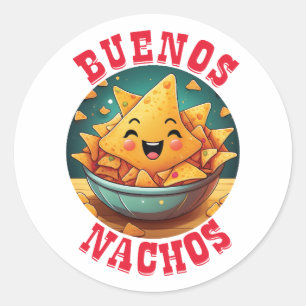 Buenos Nachos Classic Round Sticker