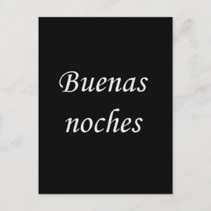 BUENOS NOCHES GOODNIGHT SPANISH LANGUAGE WISHES EX POSTCARD