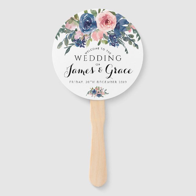 Buenviaje Factora Wedding Hand Fan (Front)