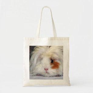 Buff and White, Lunkarya Guinea Pig Face Closeup Tote Bag