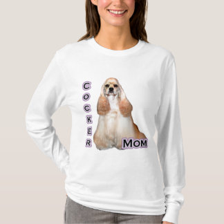 Buff Cocker Spaniel Mum; Cocker Spaniel Mum T-Shirt