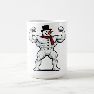 Buff/Fit snowman Christmas/winter Tri-Blend Shirt Coffee Mug