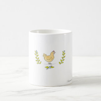 Buff Hen and Branches Mug