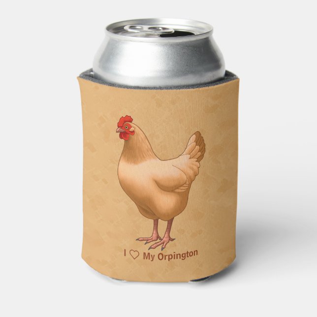 Buff Orpington Chicken Hen Can Cooler (Can Back)