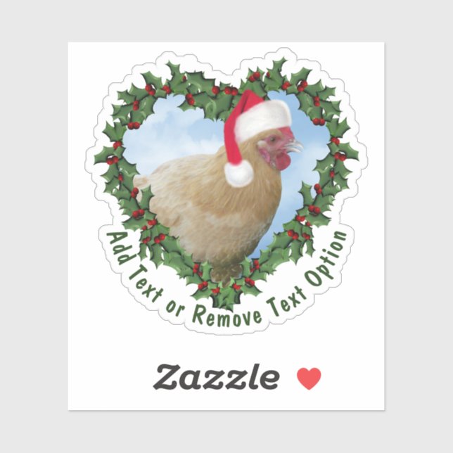 Buff Orpington Chicken Wreath Christmas (Sheet)