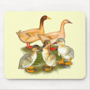 Buff Orpington Duck Family Mouse Mat