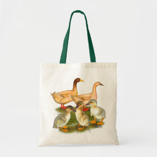 Buff Orpington Duck Family Tote Bag