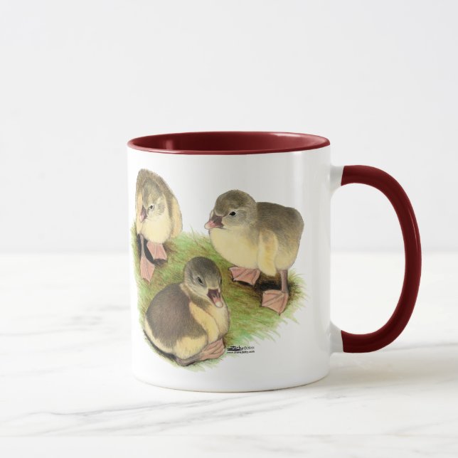 Buff Pomeranian Goslings Mug (Right)
