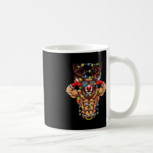 Buff Santa Reindeer Bodybuilding Christmas Gym Wei Coffee Mug