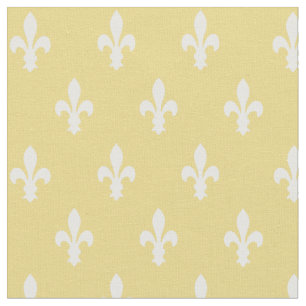 Buff Victorian Fleur de Lys Fabric