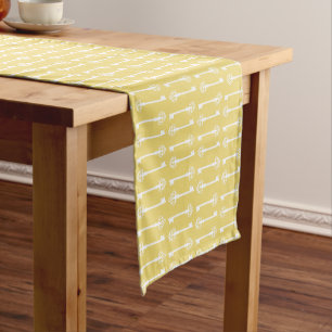 Buff Victorian Keys Short Table Runner
