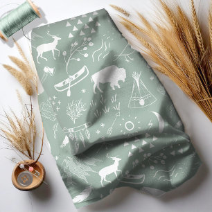 Buffalo Adventures White w/Any Colour ID599 Fabric