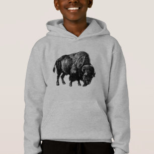 Buffalo American Bison Vintage Wood Engraving