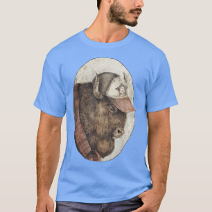Buffalo American Bison wearing a basecap snow West T-Shirt