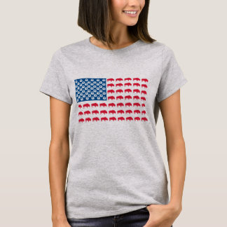 Buffalo American Flag T-Shirt