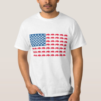 Buffalo American Flag T-Shirt