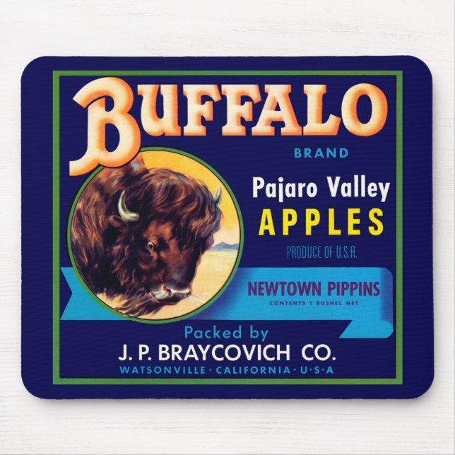 Buffalo Apples Mouse Mat (Front)