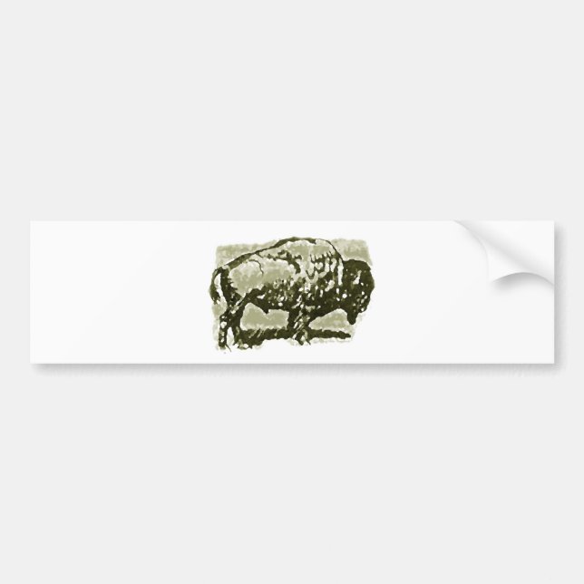 Buffalo Art Bumper Sticker (Front)