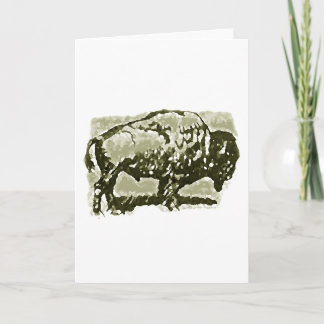 Buffalo Art Holiday Card (Front)