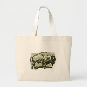 Buffalo Art Large Tote Bag