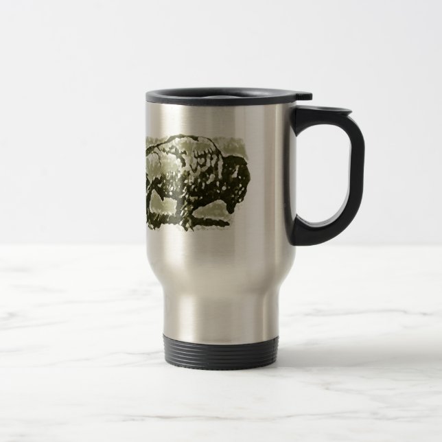 Buffalo Art Travel Mug (Right)