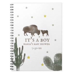 Buffalo Baby Shower Guest Book