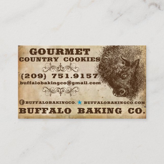 Buffalo Baking Business Cards (Front)