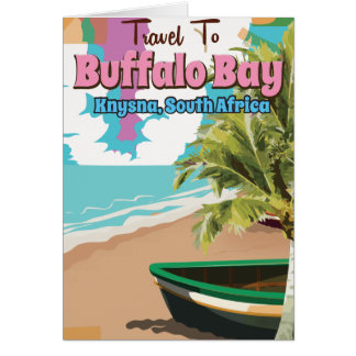 Buffalo Bay south africa travel poster