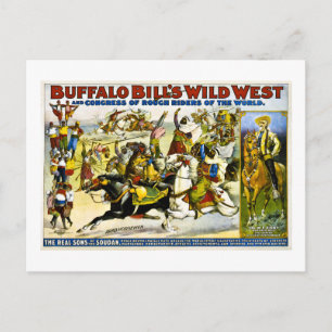Buffalo Bill 1899 - Arab Horsemen Postcard