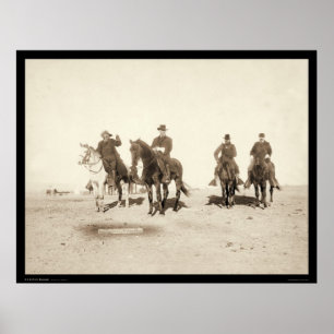 Buffalo Bill & Army Officers SD 1891 Poster