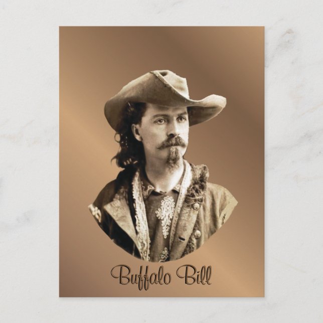 Buffalo Bill Cody 1875 Postcard (Front)