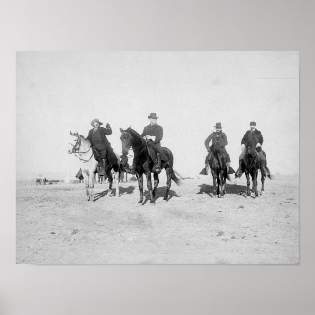 Buffalo Bill, General Miles, Captain Baldwin Poster (Front)