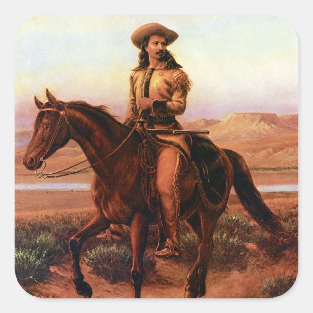 Buffalo Bill on Charlie Square Sticker (Front)