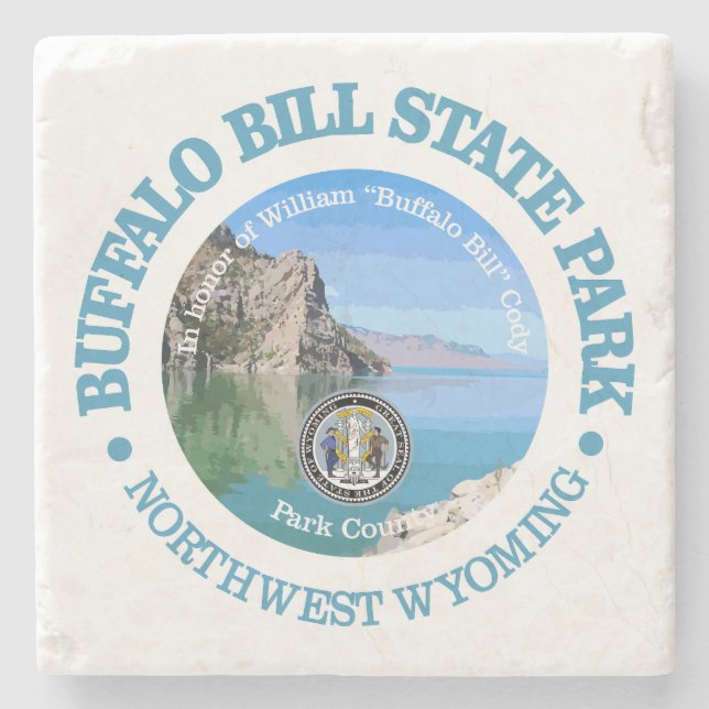 Buffalo Bill SP Stone Coaster (Front)