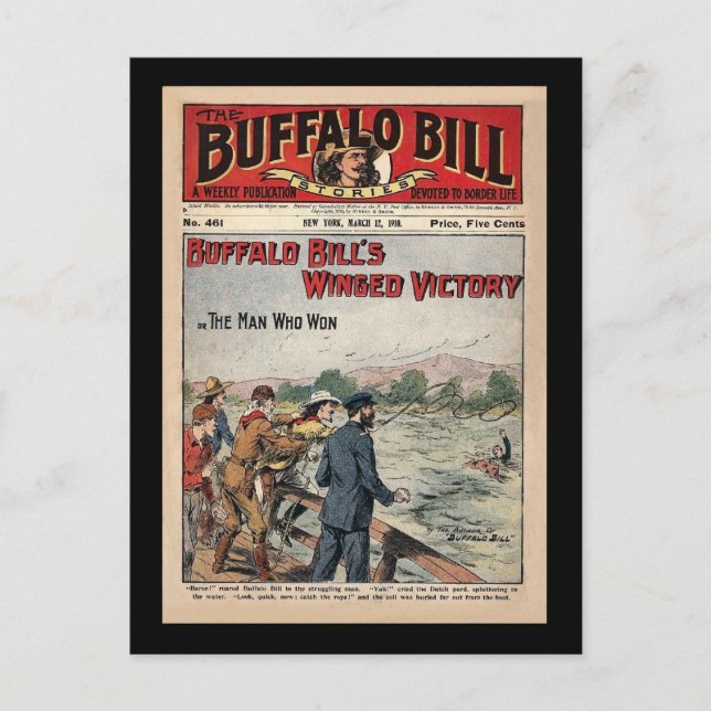 Buffalo Bill Stories - 1910 - Winged Victory Postcard (Front)