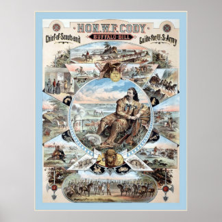 Buffalo Bill ~ Vintage Advertising Poster. Poster