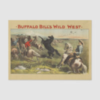 Buffalo Bill Wild West Cowboy Horse Poster