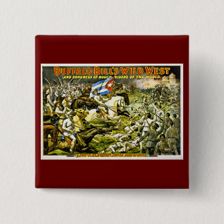 Buffalo Bill's Wild West 1898 15 Cm Square Badge