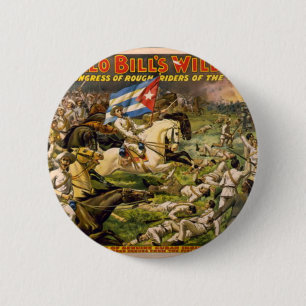 Buffalo Bill's Wild West 6 Cm Round Badge