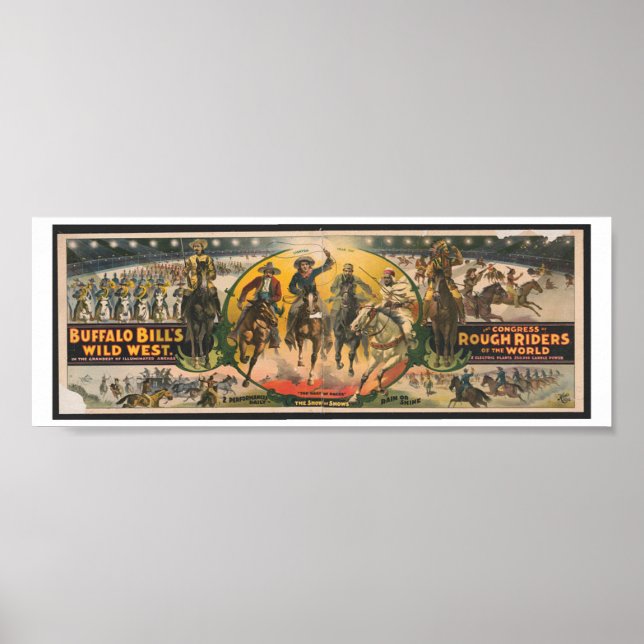 Buffalo Bill's Wild West and Rough Riders Poster (Front)