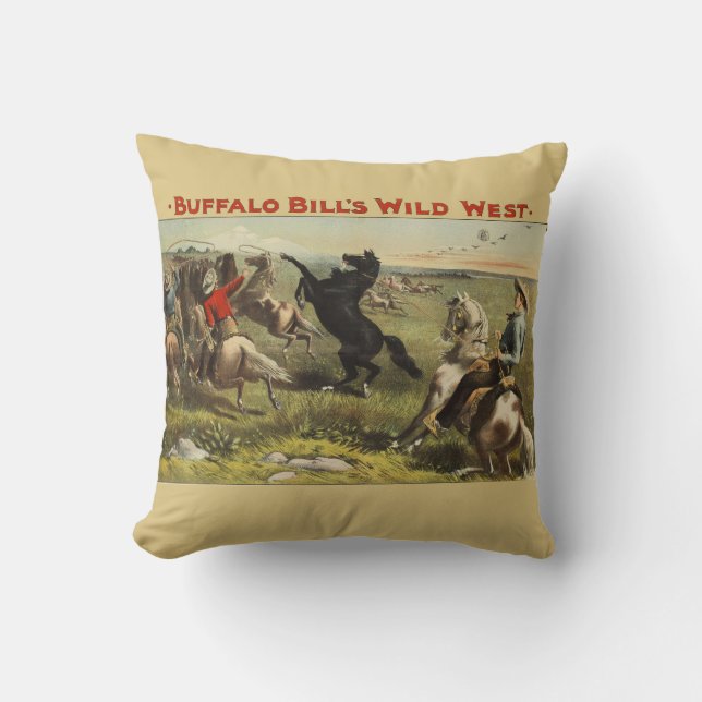 Buffalo Bill's Wild West Horses Cushion (Front)