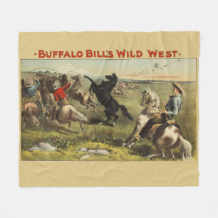Buffalo Bill's Wild West Horses Fleece Blanket