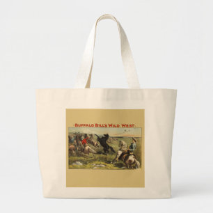 Buffalo Bill's Wild West Horses Large Tote Bag