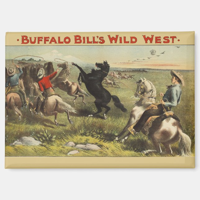 Buffalo Bill's Wild West Horses Magnet (Front)